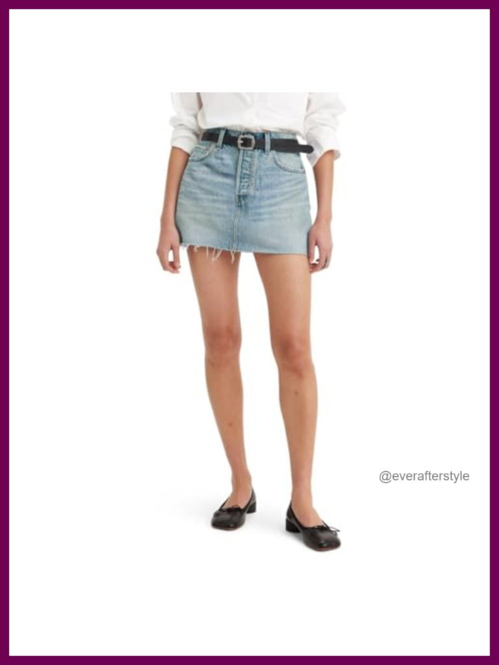 Levi's Icon Denim Skirt Non-Stretch Mid Rise Casual